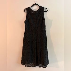 Navy blue lace dress from LOFT